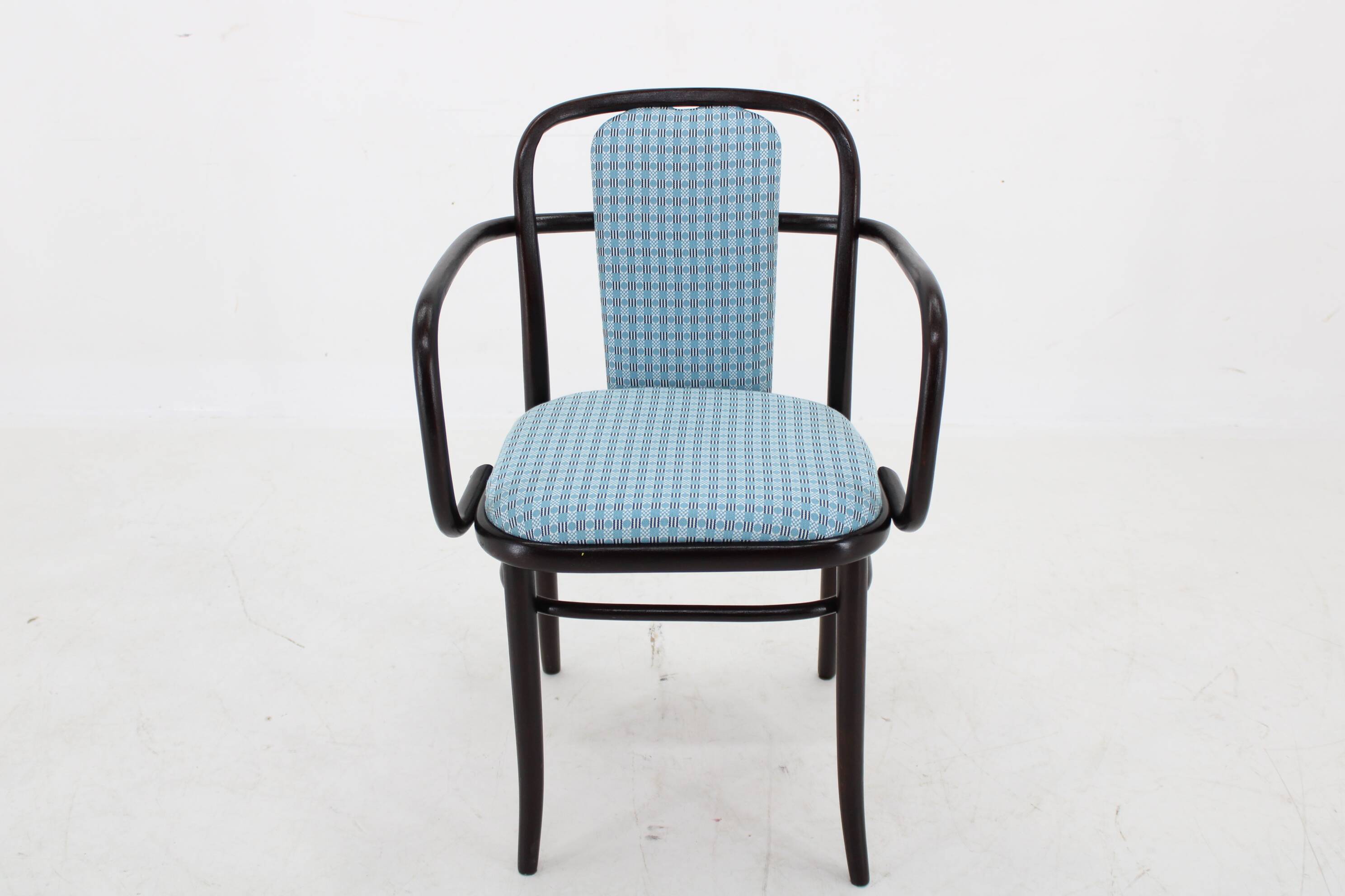 1970s Beech Bentwood Chair by Ton ,Czechoslovakia