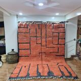 Handmade wool Berber rug 300X200 cm