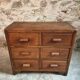Vintage French Oak Chest of Drawers – 1930s, Solid Oak Storage Cabinet with Four Drawers