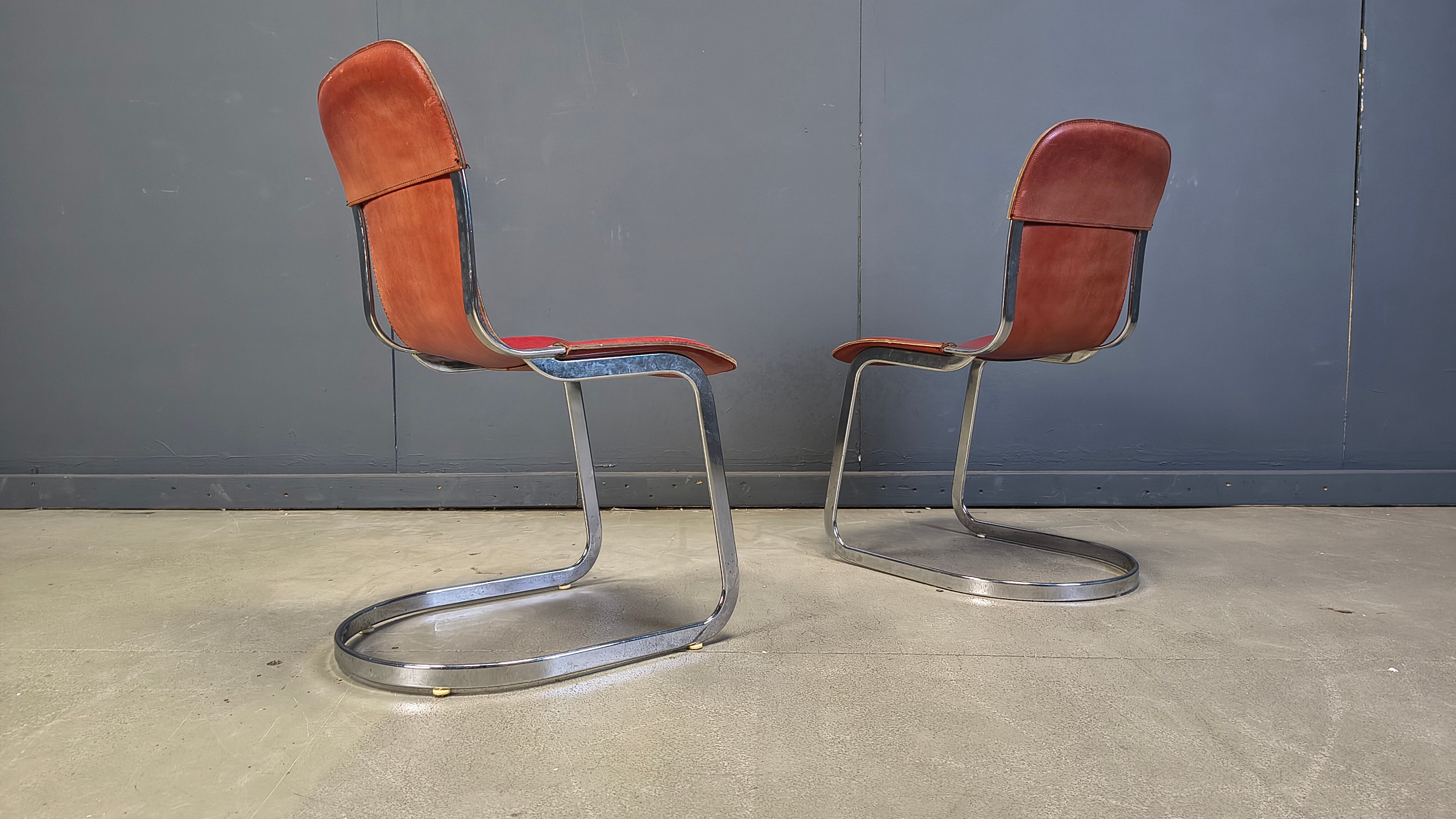 Vintage dining chairs by Cidue, 1970s - set of 6