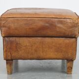 Pouf en cuir de mouton