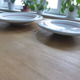 Set of 2 round serving dishes with round cap Sarreguemines model Monceau