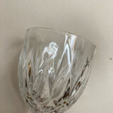 8 cut glass goblets
