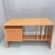 Writing desk, vintage wooden desk, 1980s, Czechoslovakia