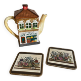 Ceramic teapot house shape bakery cafe bistro