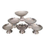 6 stainless steel 18/10 dessert bowls
