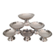 6 coupes en inox 18/10 glace dessert