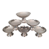 6 coupes en inox 18/10 glace dessert
