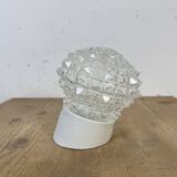 Vintage White Porcelain Wall Light, 1970s