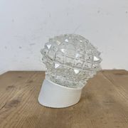 Vintage White Porcelain Wall Light, 1970s