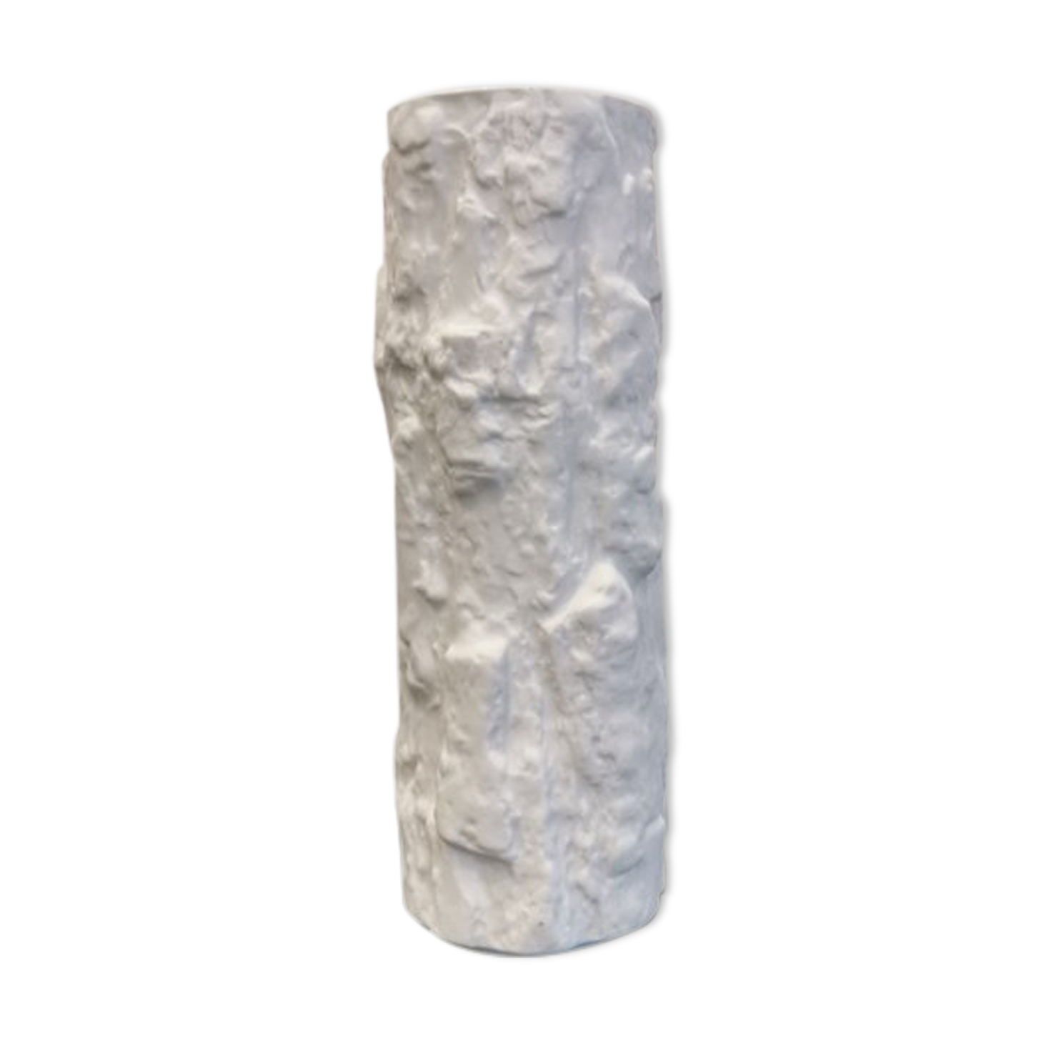 Vintage white biscuit vase Bareuther Germany