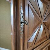 Bonnetière called standing man in solid oak with diamond points, Louis XIII style