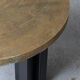 Coffee table in etched brass by Christian Krekels, Belgium, 1990
