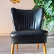 Fauteuil cocktail noir année 50