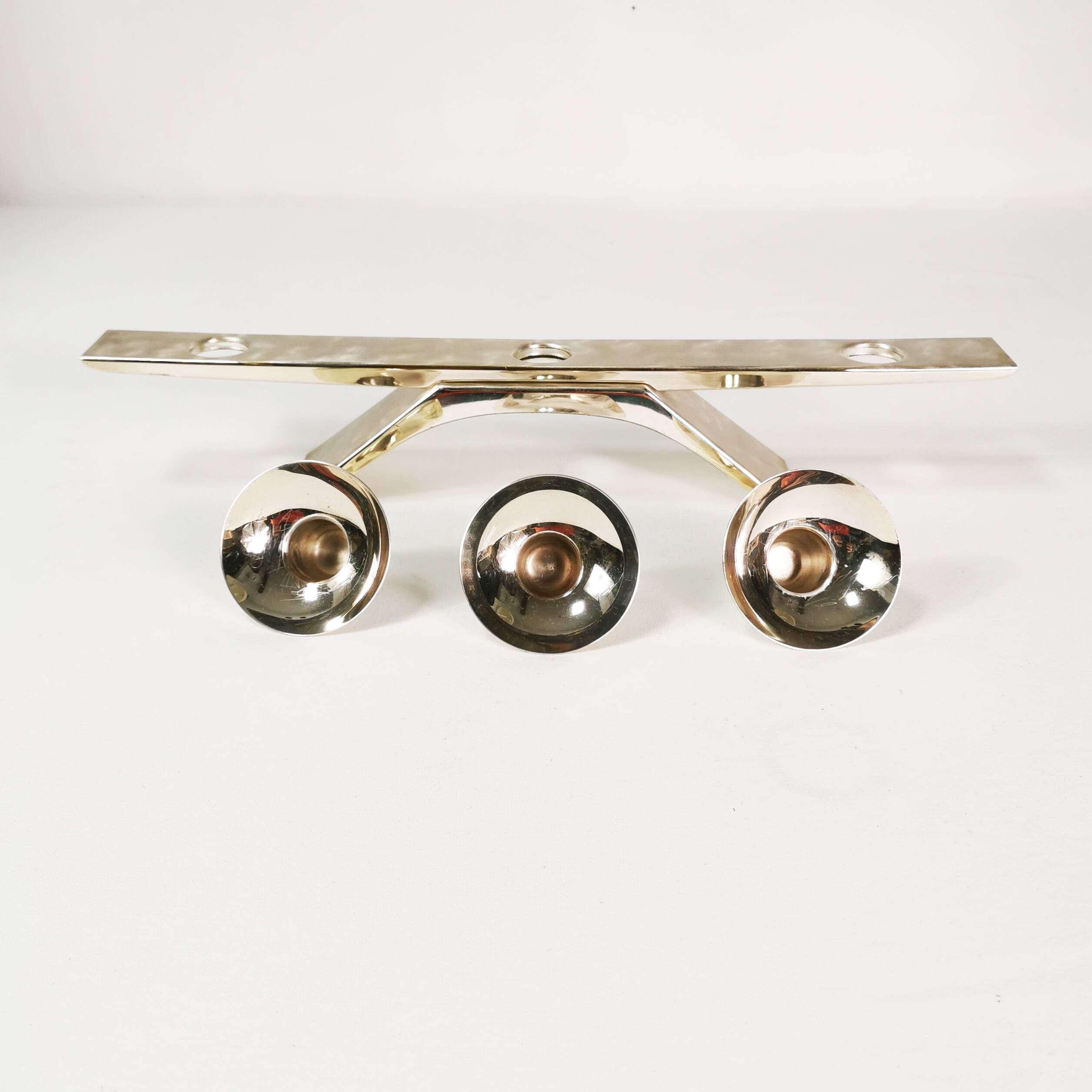 Mid Century Candlestick, WMF, designed by Kurt Radke, 1960s.