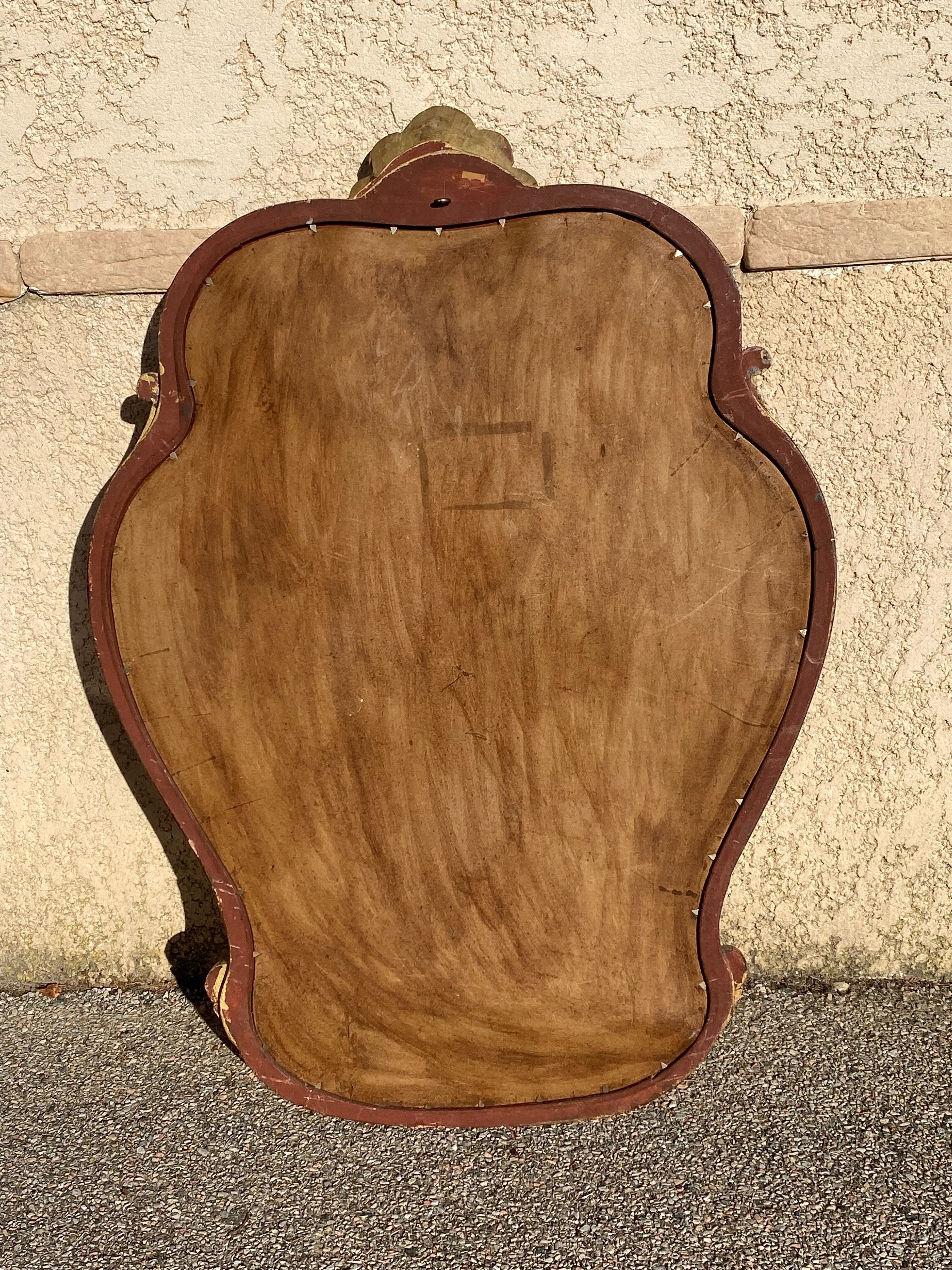 Louis XV style shell mirror