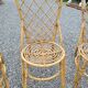 7 vintage rattan chairs