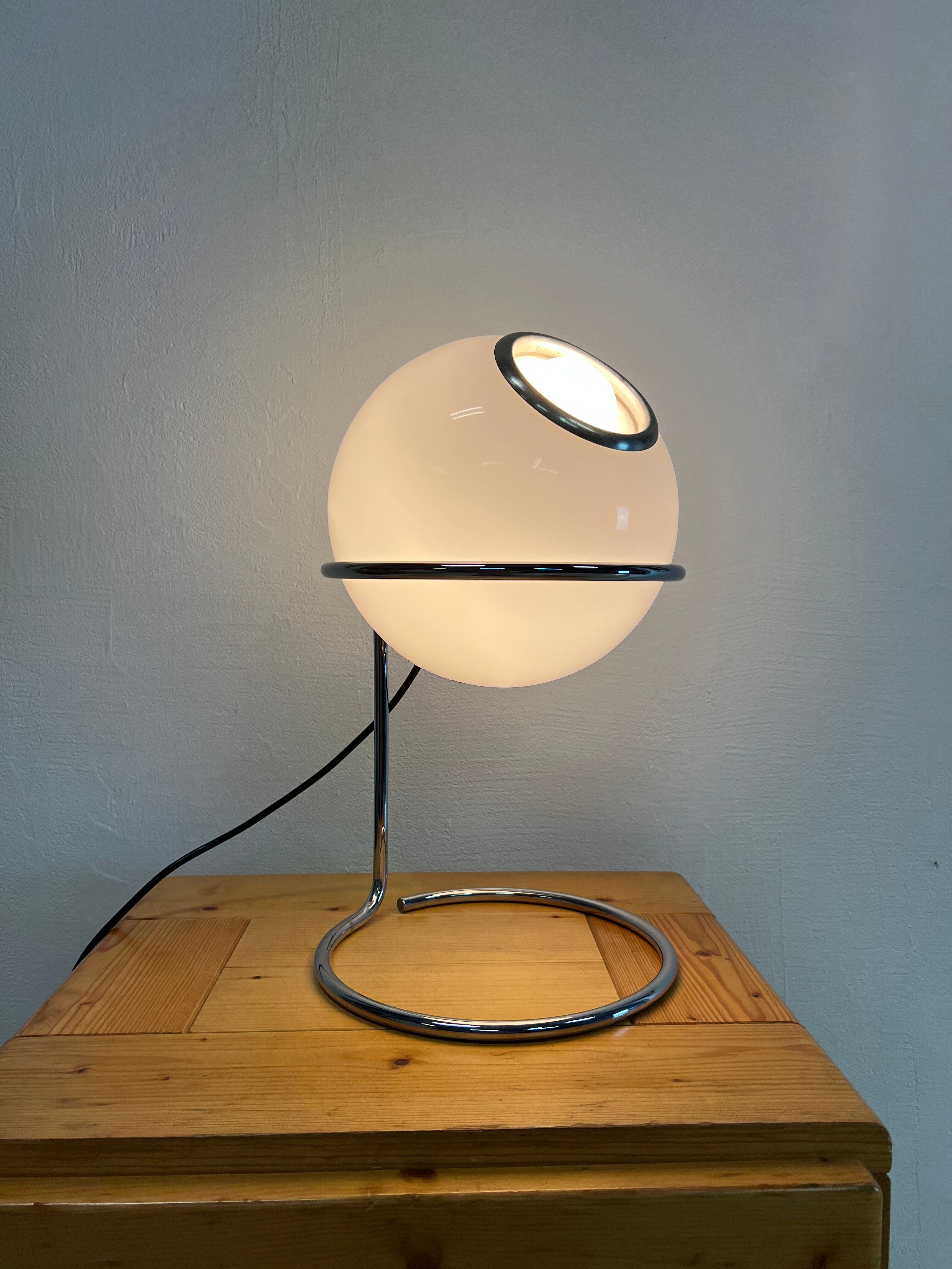 Giotto Stoppino lamp in glass and metal