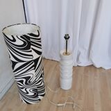 Vintage Dumler & Breiden Floor Lamp: German Pop Art Zebra Shade