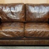 Heritage Biker Halo Soho Vintage leather sofa