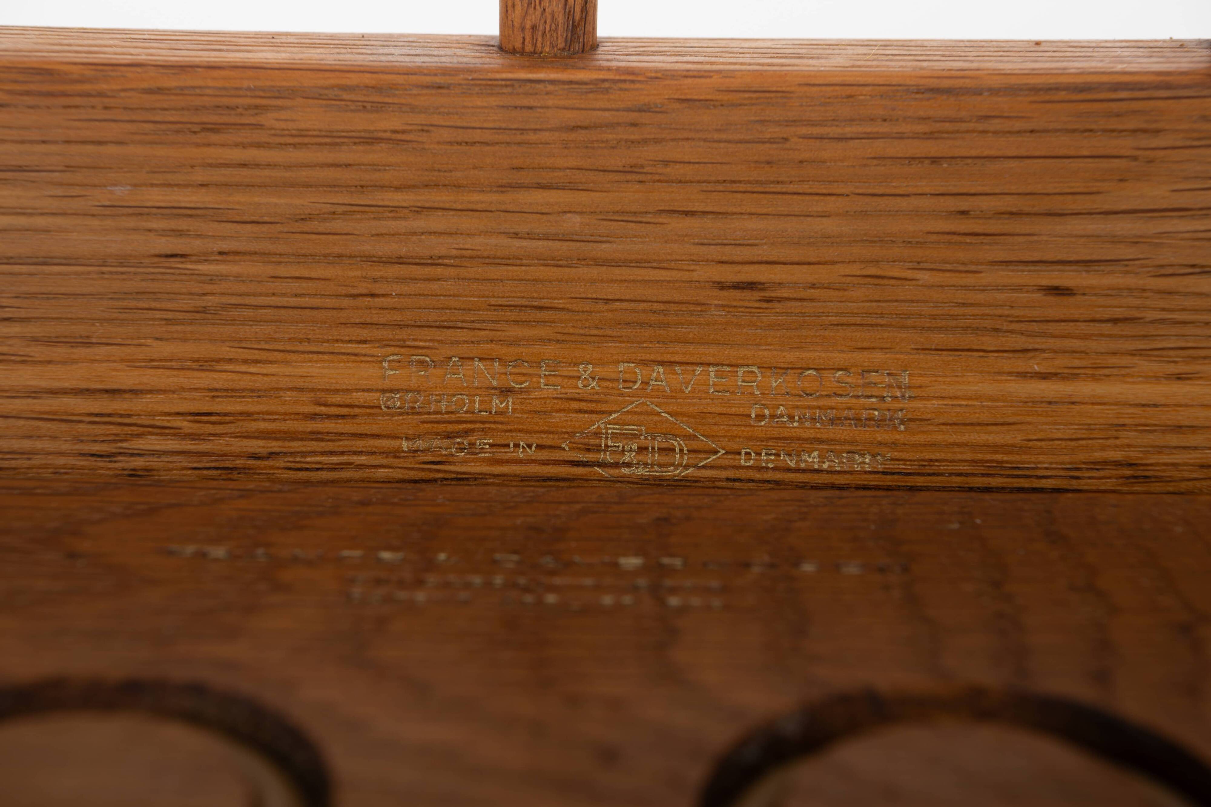 Fd144 Easy Chairs in Oak and Teak by Peter Hvidt & Orla Mølgaard-Nielsen for France & Daverkosen