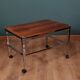 Table mobile avec plateau en palissandre