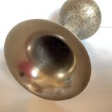 Orientalist vase in worked brass