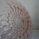 Plat rond rose deco perlé