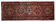 Tribal persian runner rug handwoven traditional red blue wool runner carpet 120x330cm