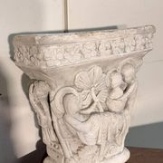 Reconstituted stone capital