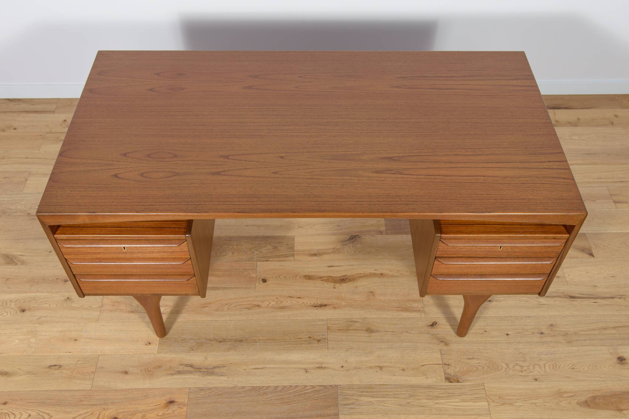 Mid-Century Freestanding teak Desk by Valdemar Mortensen, 1960s