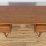 Mid-Century Freestanding teak Desk by Valdemar Mortensen, 1960s