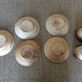 Set of stoneware plates