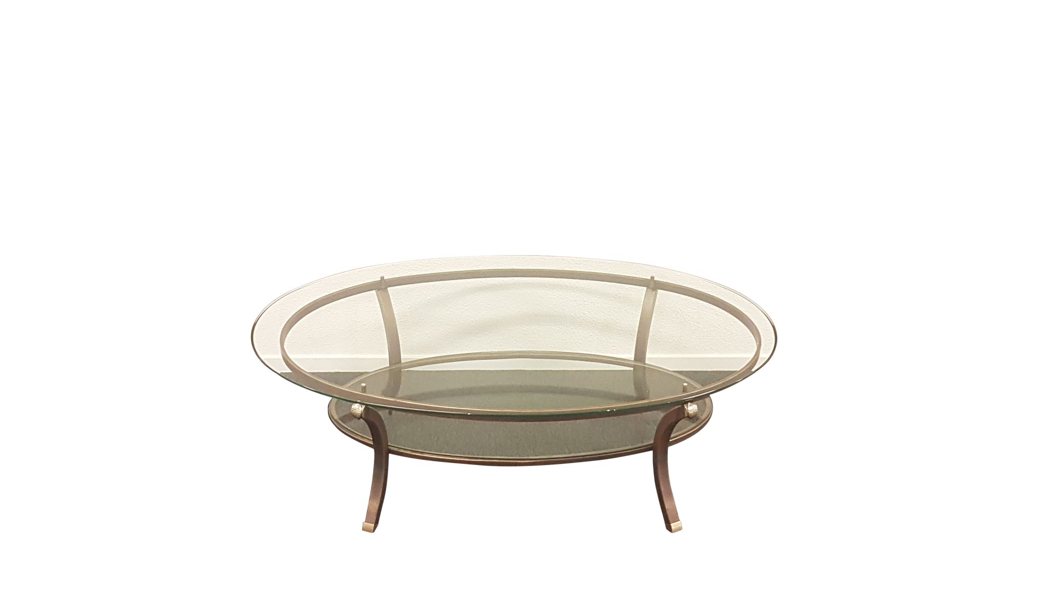 Vintage oval coffee table by Pierre Vandel, France, 1970s