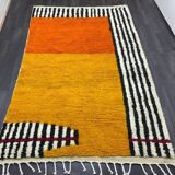 Beni mrirt rug in natural wool size 150 x 250 cm
