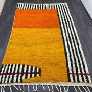 Beni mrirt rug in natural wool size 150 x 250 cm