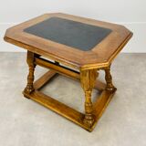 Table de changeur Suisse en bois et ardoise