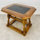 Swiss wood and slate money changer table
