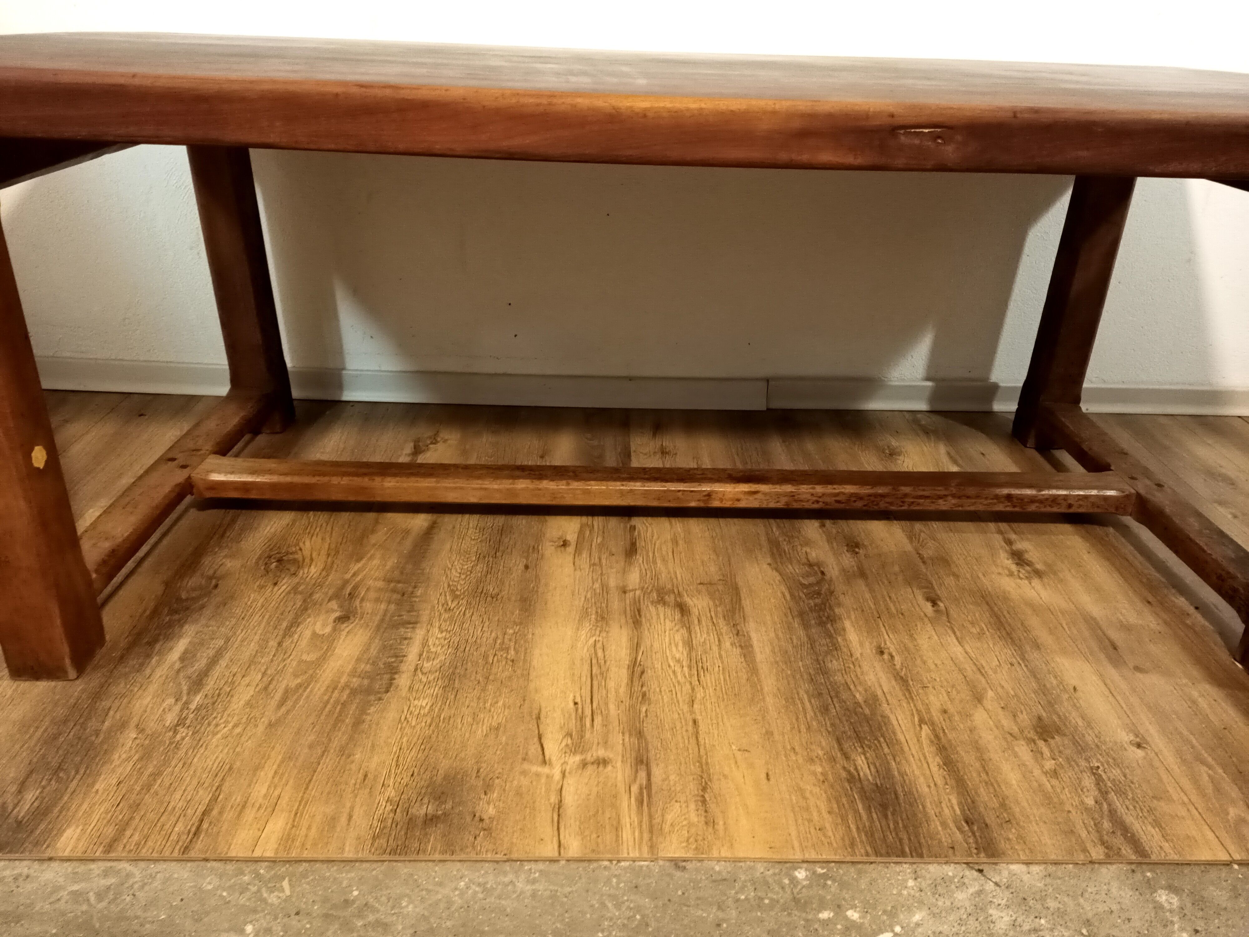 Vintage solid oak farmhouse table