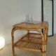 Vintage rattan coffee table from the 70s - organic lines, Riviera spirit.