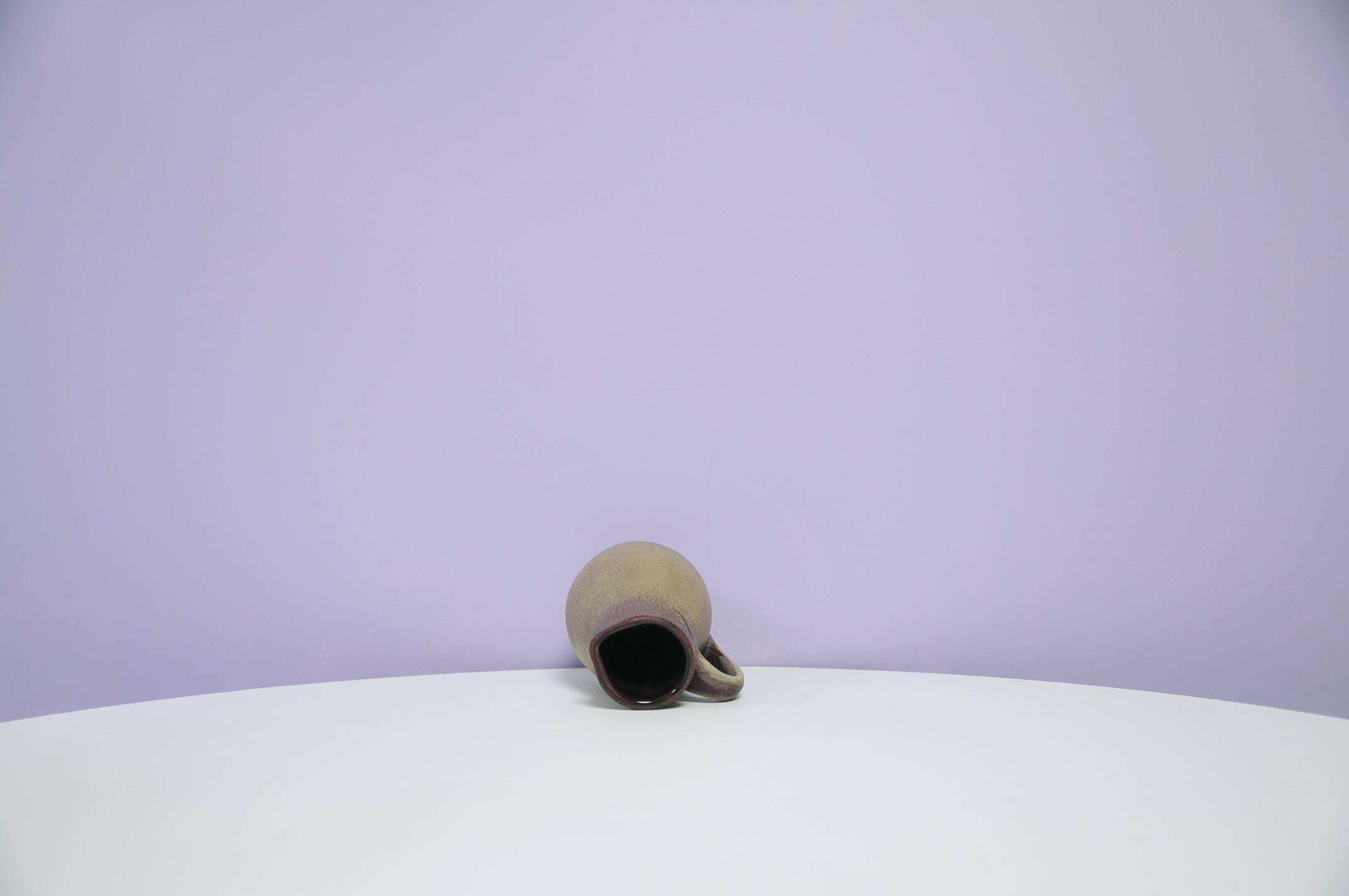 Beige & brown West Germany jug