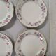 Lot de 10 assiettse a dessert Sarreguemines digoin Fleurs rose liseré doré