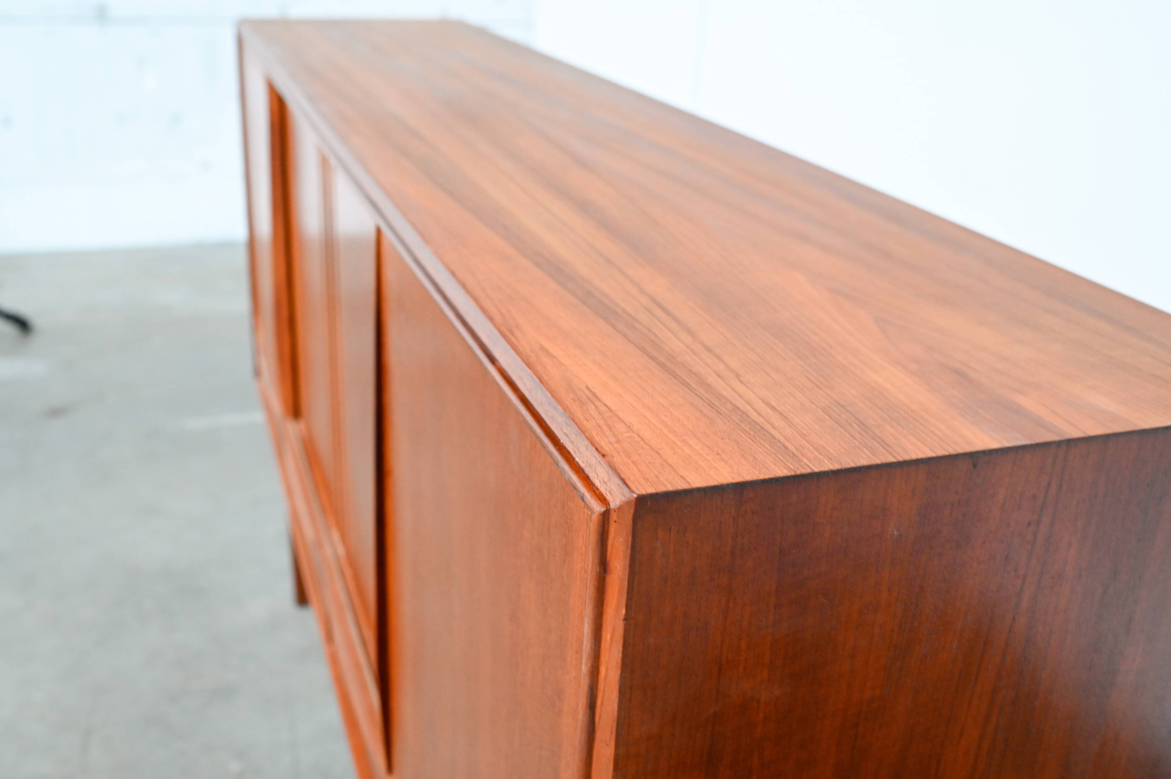 Danish teak enfilade – vintage Scandinavian sideboard 196 cm