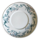 Polychrome iron earthenware saucer