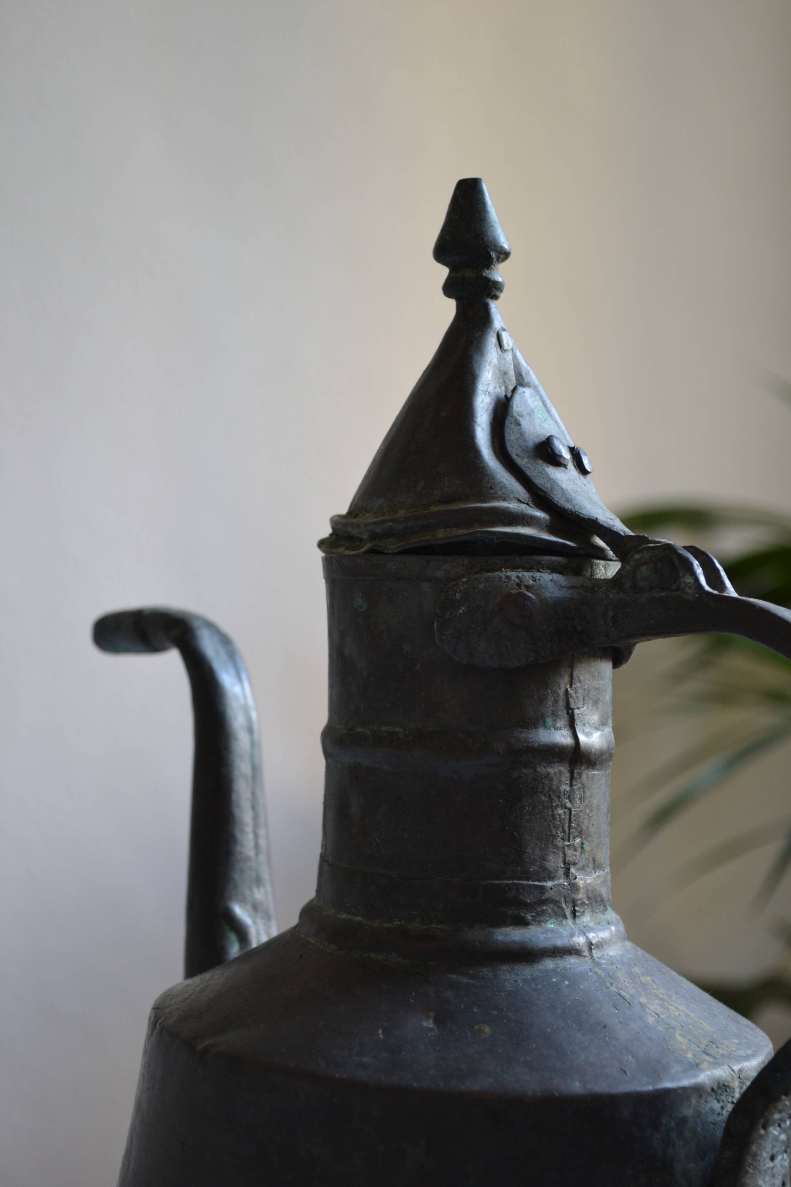 Ottoman copper jug Islamic Art 19th century