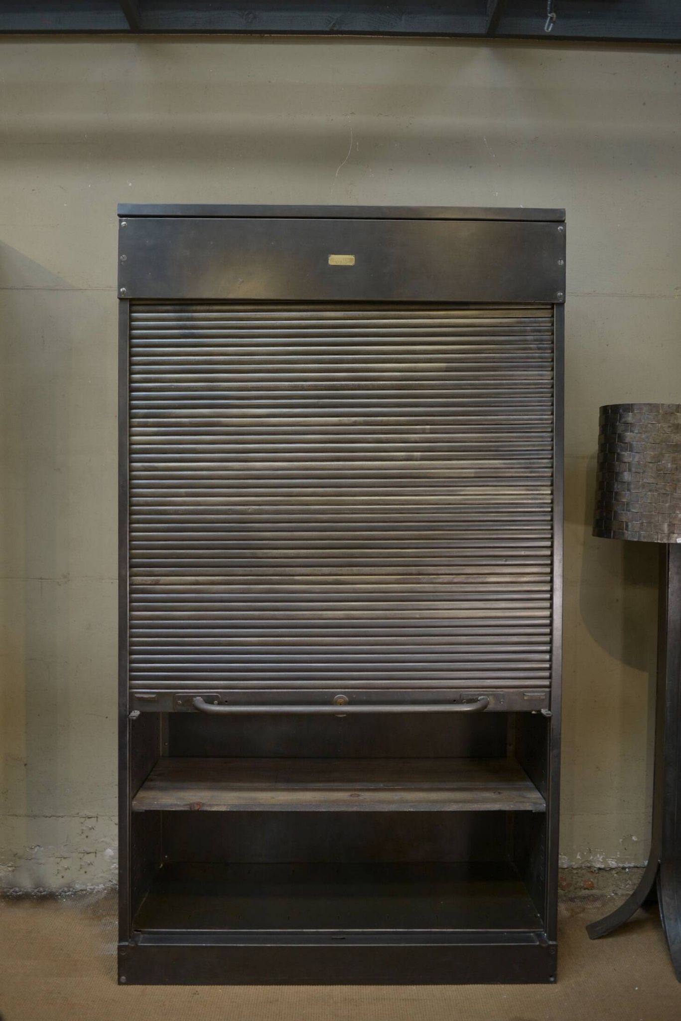 Meuble Classeur à Volet en métal "Ronéo" 1950s