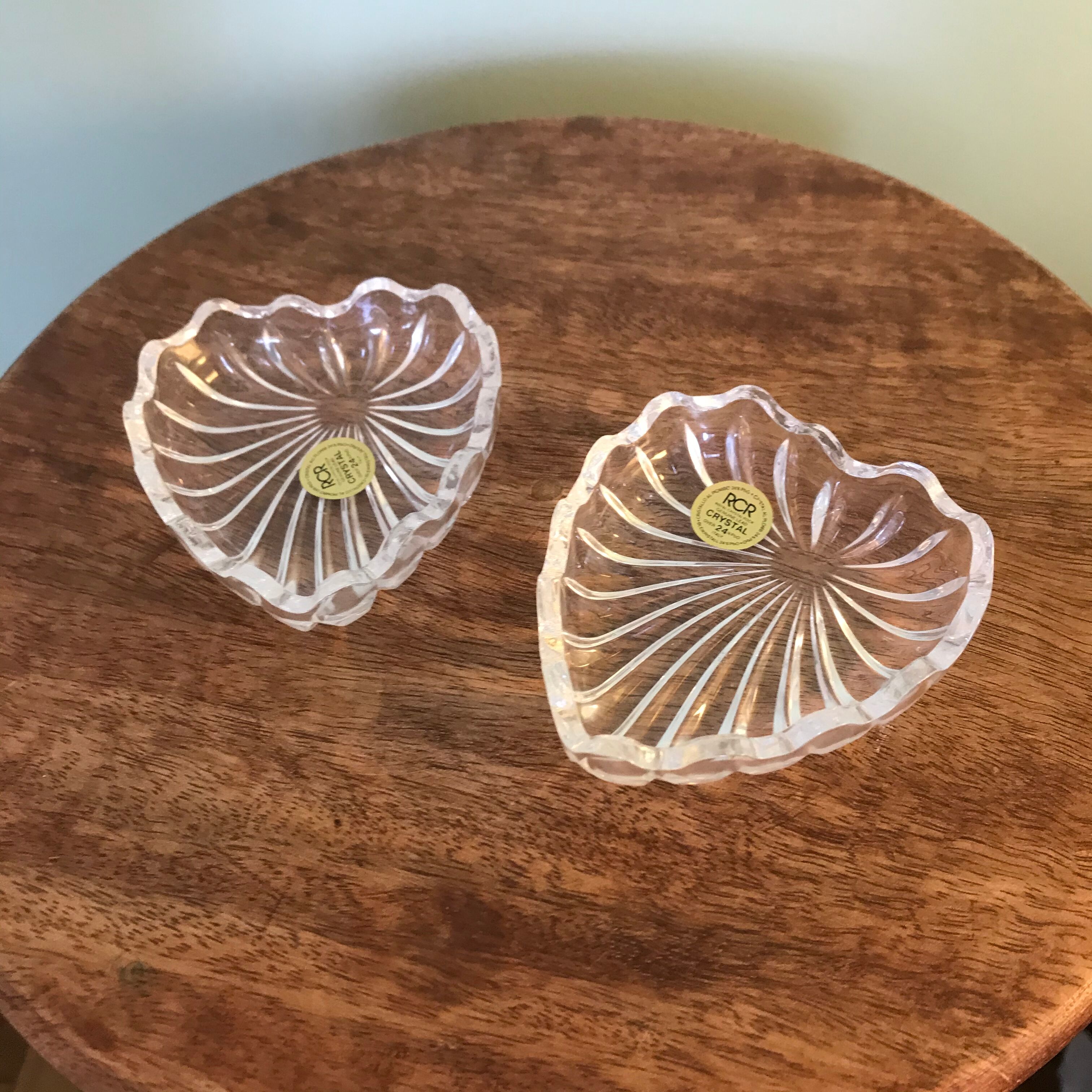 Boîte à bijoux en cristal en forme de coeur