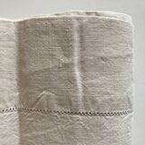 Reserve sheet in un embroidered raw linen yarn