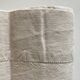 Drap de réserve en fil de lin brut non brodé