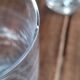 Set of 6 Long Drink glasses in crystalline thick base with air bubble
